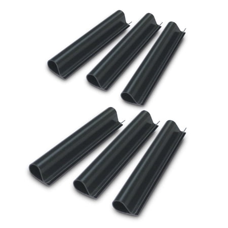 Set of 6 Black HydroTools Above Ground Swimming Pool Winter Cover Clips - 6 -Inches
