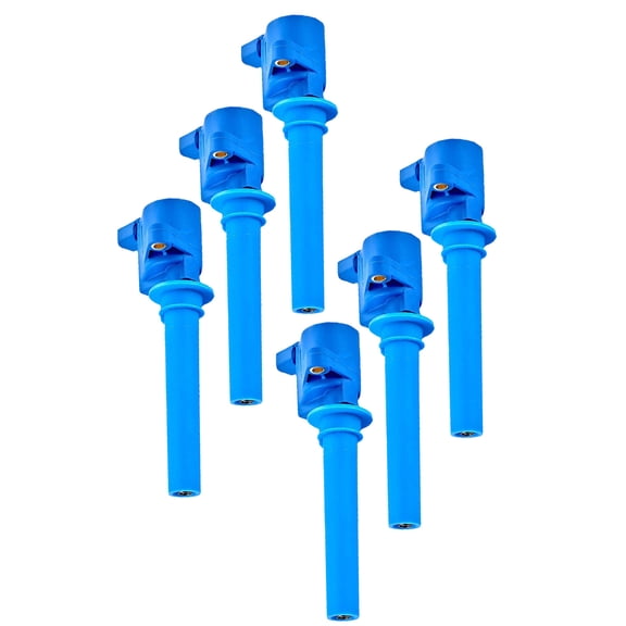Set of 6 Blue Ignition Coils Compatible with 2005 2006 2007 Mercury Montego All Sub Models 3.0L V6 Replacement for FD502 DG500 C1458
