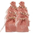thumbnail image 1 of Set of 6 Bridal Party Proposal Pouch with Butterfly Bracelet - 4 Bridesmaids, 1 Maid of Honor, 1 Matron of Honor - Rose Gold, 1 of 7