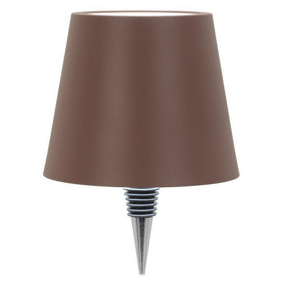 Set of 6 Brown Shade Led Lit Bottle Stopper