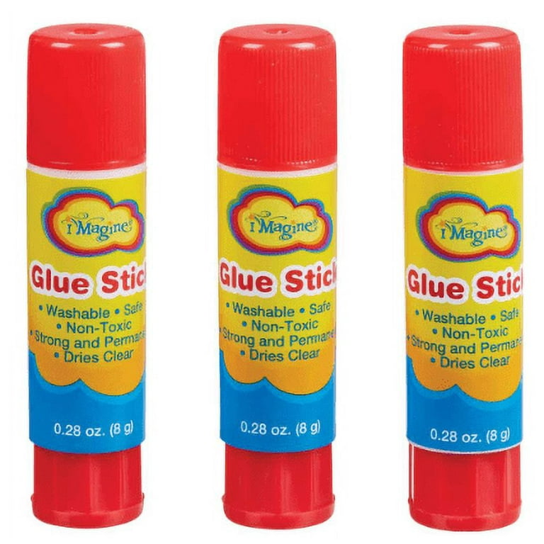 Set of 6- CLY 3 Pack Glue Sticks for Classroom Non-Toxic Glue