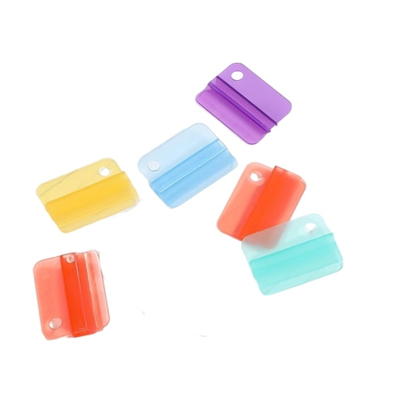 6Pcs Multi Use Binder Clips with Push and Pulls Lock Mechanism for Efficient Document Securing in Various Environments