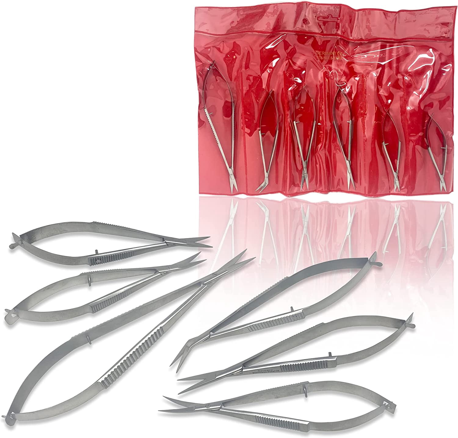 Set of 6 Castroviejo Micro Stitch Scissors