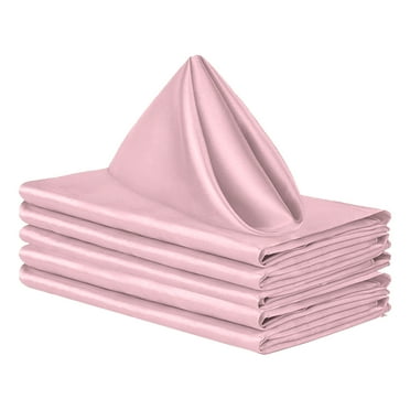Set of 6, Cloth Napkins, 43*43cm, Washable Dinner Napkins for Restaurant, Wedding and Holiday, Reusable Napkins,Rose Gold