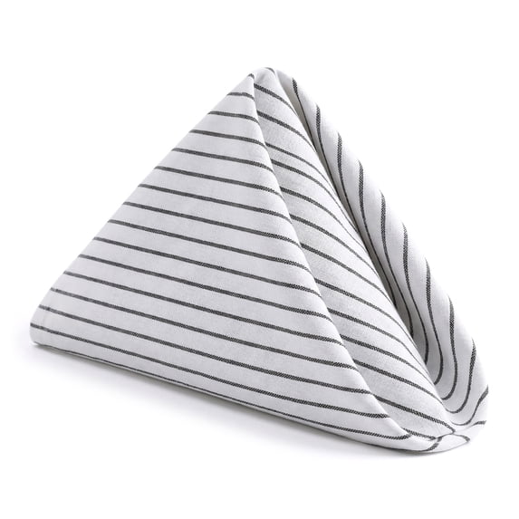 Set of 6 Cloth Napkins - Cotton, Washable, Reusable for Dining Table, Restaurant, Weddings, Events, Parties Thin stripes 28x20inch