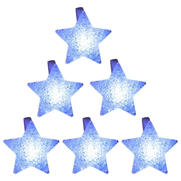 Pack of 6 Multicolored Flashing LED Bracelets LED Light Bracelets with Star Adornment for Immersive Party Experience