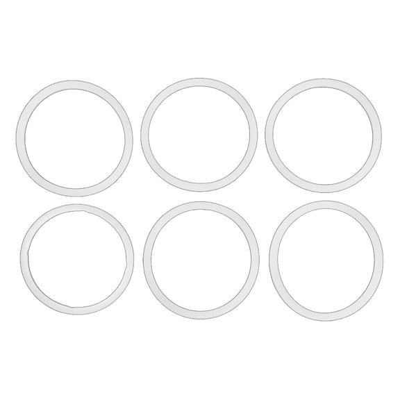 Set of 6 Cup Lid Seal Rings Replacements Flexible Silicone Water Bottles Lid Gasket Practical Glass Cup Cover Rings