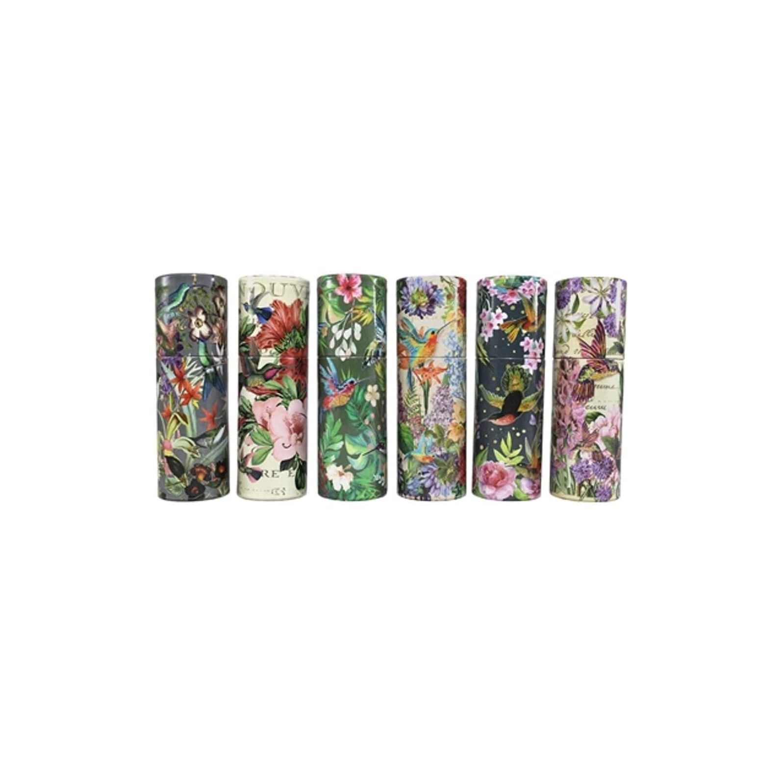 Set of 6 Decorative Tube Matches 1.13" Dia x 3.38"H Candle and