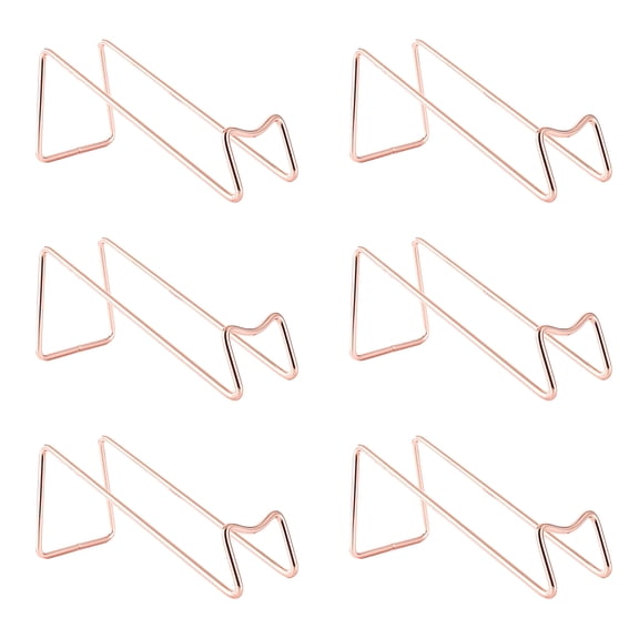 Set of 6 Decorative Wine Rack Practical Solution Wine Bottle Display Shelves Iron Material Bottle Display Stands