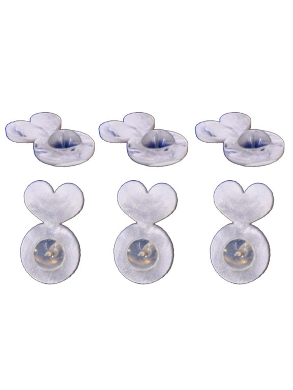 Set of 6 Ear Backings for Earlobe Support Stable Support for New Piercings Earring Back for Tilt Discomfort Prevention