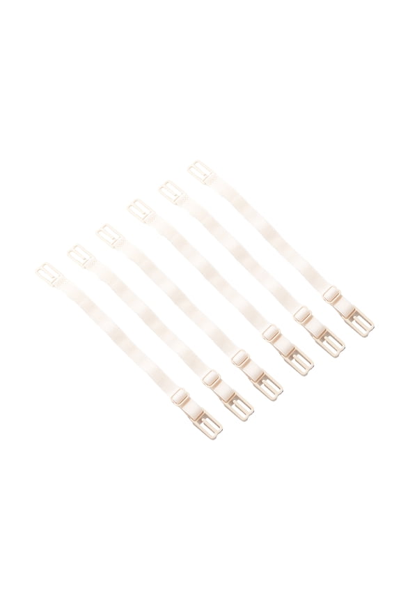 Set of 6 Elastic Nonslip Bra Strap Holders Adjustable Bralette Strap Clips for Women Providing Support and Stability