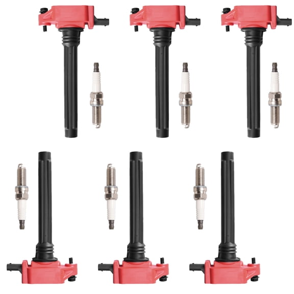 Set of 6 Energy ISA Ignition Coil and Iridium Spark Plugs Compatible with 2014-2019 Ram ProMaster 2500 3.6L V6 Replacement for UF648