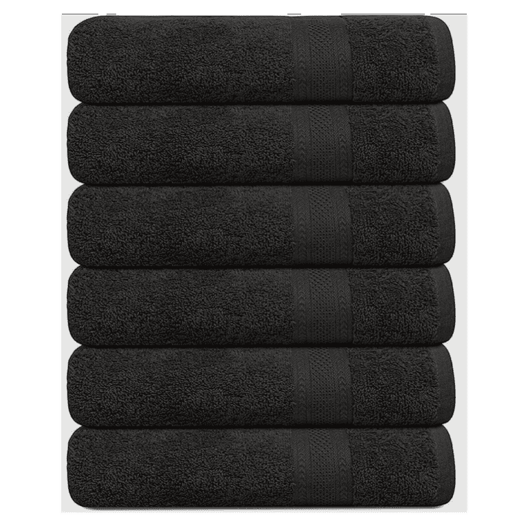 Set of 6 Extra Large Cotton Bath Towels For Bathroom Absorbent Shower Towel Bulk Walmart