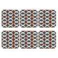 thumbnail image 1 of Set of 6 Flag Of Scotland Drink Coasters for Coffee Table Leather Coaster for Decor Housewarming Square, 1 of 6