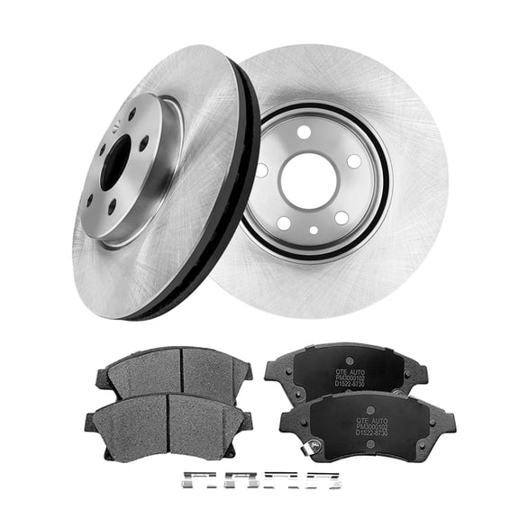 Set of 6 Front 276mm Brake Disc Rotors-D1522 8730 Ceramic Brake Pad Kit For 2012-2017 Chevrolet Sonic