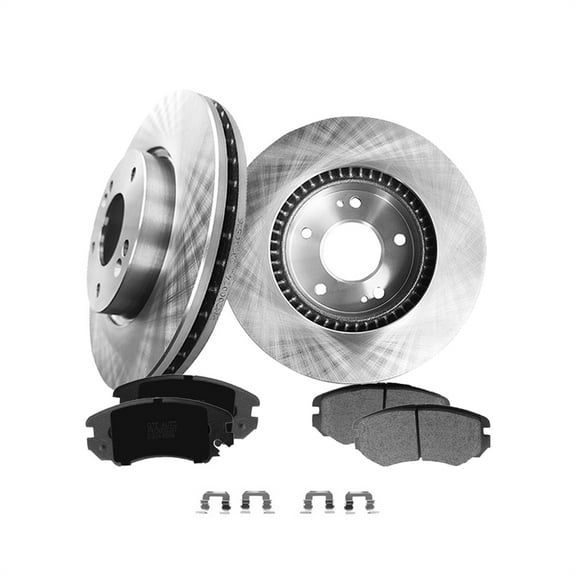 Set of 6 Front 280mm Brake Disc Rotors-Ceramic Brake Pad Kit For 2005-2010 KIA Sportage