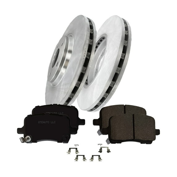 Set of 6 Front Disc Brake Rotors-Ceramic Brake Pad kit For 2007 Pontiac G5 GT