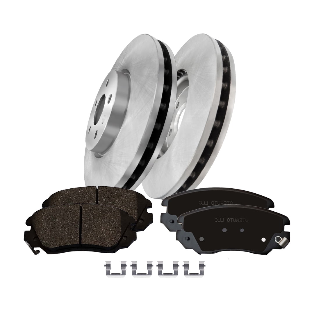 Set of 6 Front Disc Brake Rotors-Ceramic Brake Pad kit For 2010-2017 GMC Terrain