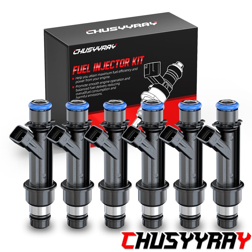Set of 6 Fuel Injectors for 2002-2007 GMC Envoy Chevy Trailblazer 4.2L L6