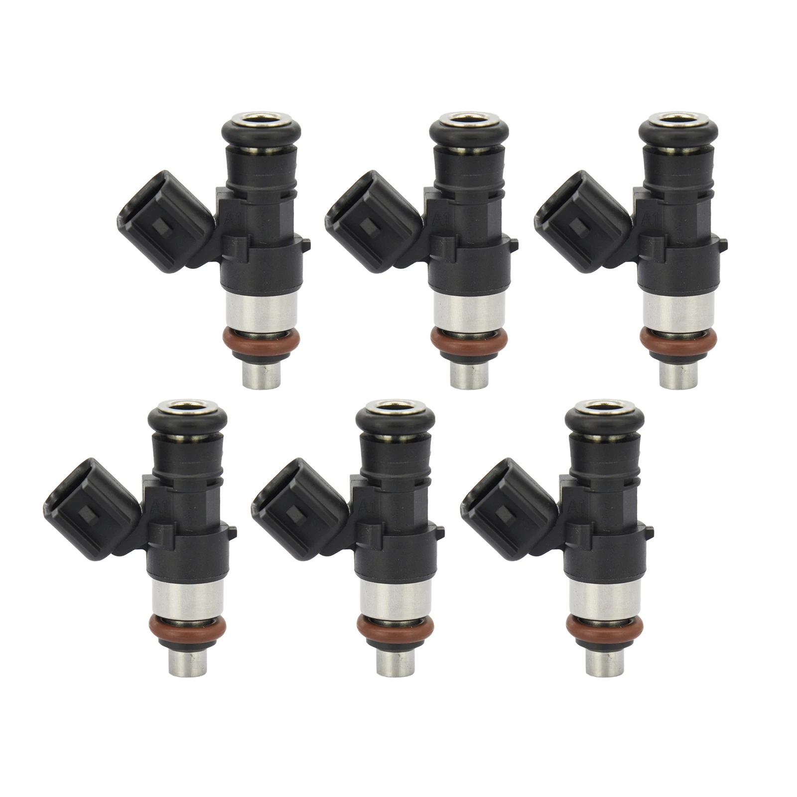 Set of 6 Fuel Injectors for 2007-2015 Ford Lincoln Mazda Mercury 3.5L 3.7L V6,Replace # FJ1000, 0280158091