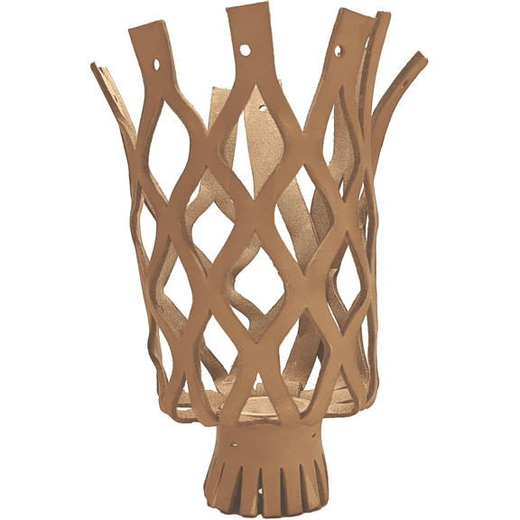 Set of 6 Genuine Leather Pool Table Pocket Net Replacement NATURAL No Dye