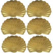 Set of 6 Gold Metallic Placemats, Mylar Place Mats