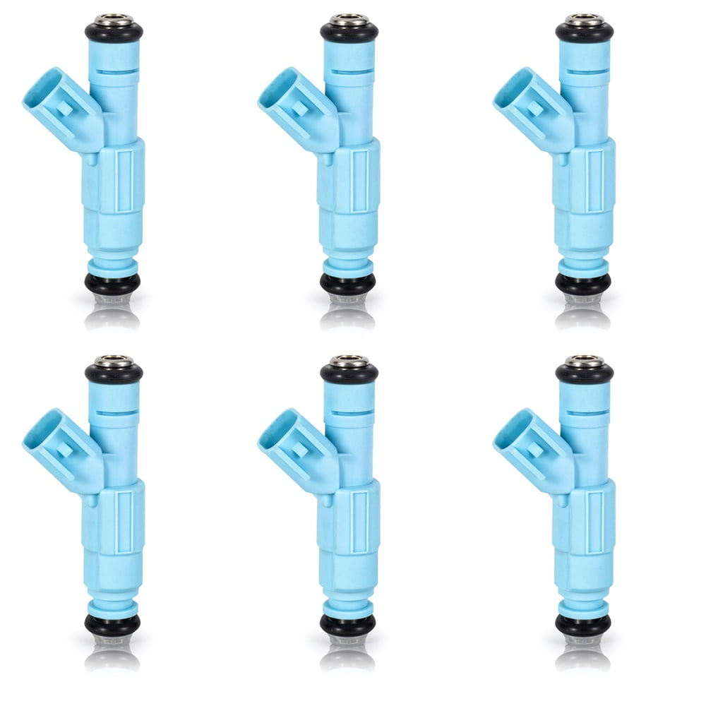 Set of 6 ISA Fuel Injectors for 2002-2003 Dodge Ram 1500 2002-2003 Jeep Liberty V6 3.7L