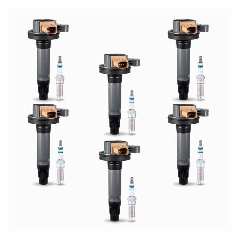 Set of 6 ISA Ignition Coils & 6 Motorcraft Spark Plugs for Ford F150 F-150 Flex Taurus Explorer Lincoln MKS MKT 2011-2017 3.5L Turbo  Replacement for UF646 SP534 SP580
