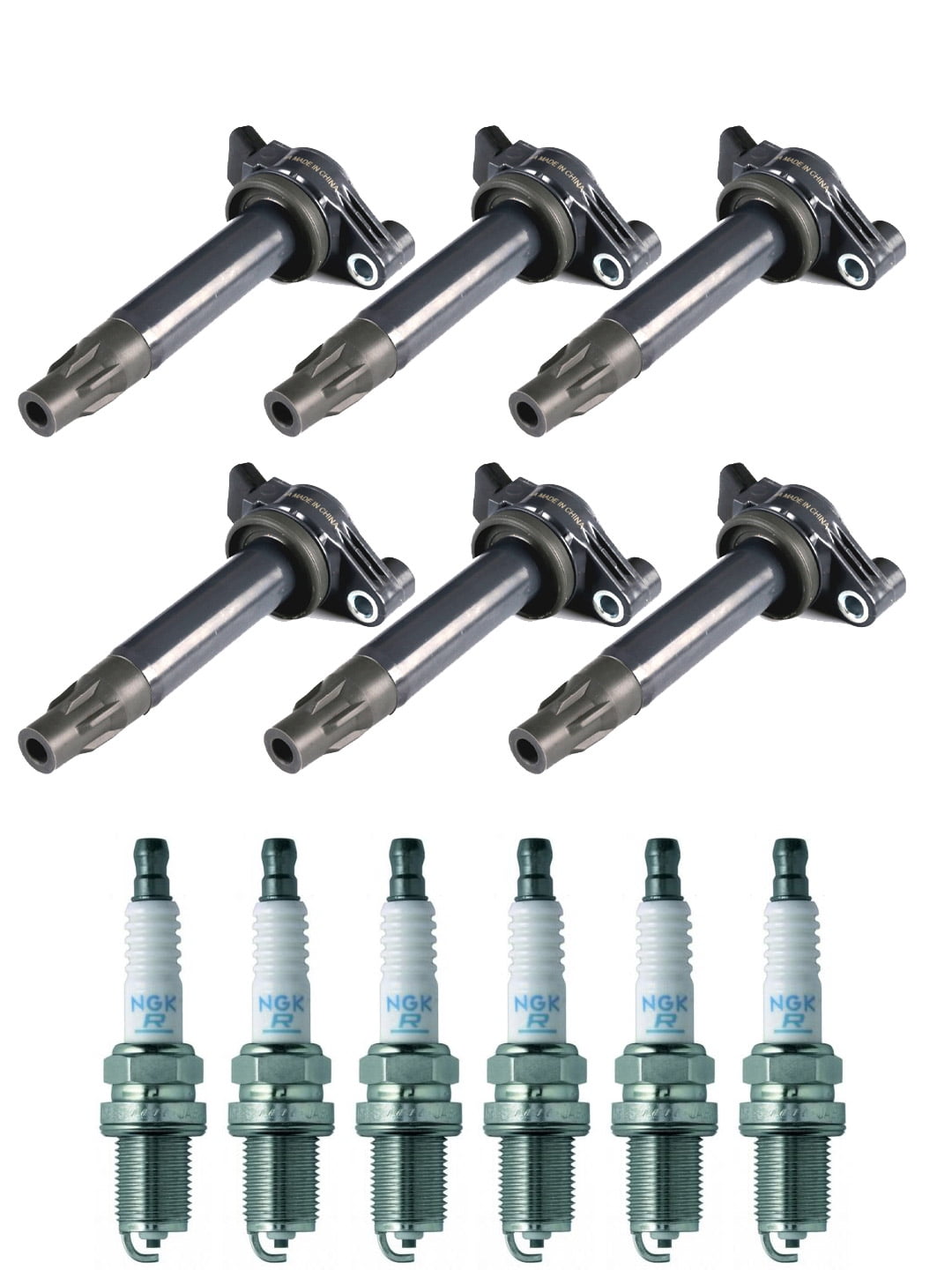 Set of 6 ISA Ignition Coils & 6 NGK Spark Plugs for 20042010 Toyota