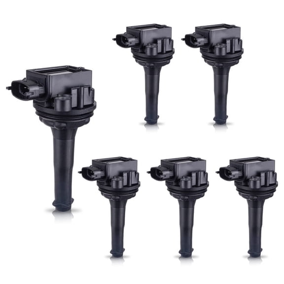 ISA Ignition Coils Pack For Volvo XC70 V70 S80 XC90 C70 S60 S70 1999 2000 2001 2002 2003 2004 2005 2006 l5 2.4L 2.5L Coil Replacement for UF341 C1258 5C1320 E371 IC471 9652 GN10334 Set of 5