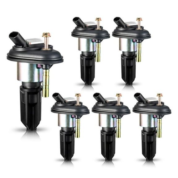 Set of 6 ISA Ignition Coils Compatible with 2002-2005 Chevrolet Trailblazer 4.2L V6 2004-2006 GMC Canyon Replacement for UF303 C1395