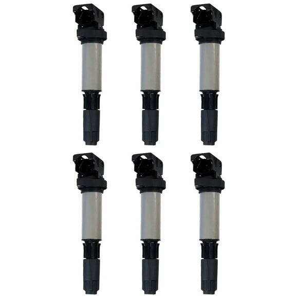 Set of 6 ISA Ignition Coils Compatible with 2003 2004 2005 BMW 325i 2.5L L6 Replacement for UF522 C1404