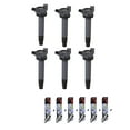 thumbnail image 1 of Set of 6 ISA Ignition Coils and 6 Denso Spark Plugs Compatible with 2006 Toyota Sienna Limited 3.3L V6 Naturally Aspirated Replacement for UF430, 1 of 4