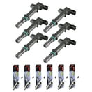 Set of 6 Herko B167 Ignition Coils for Mitsubishi V6 3.8L 2004