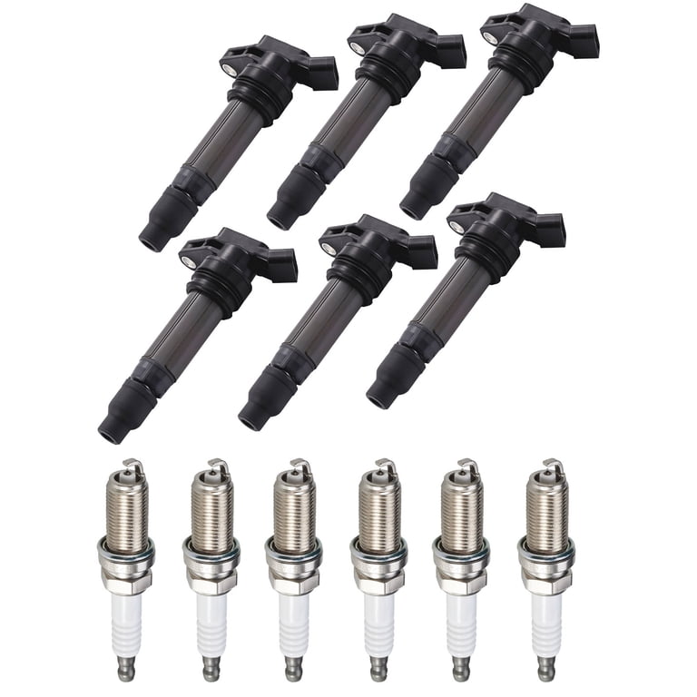 Ignition Coils & Spark Plugs Set – For Land Rover LR2 2008-2012 3.2L L6 (6 Coils + 6 Plugs)