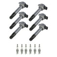 thumbnail image 1 of Set of 6 ISA Ignition Coils and 6 NGK Ruthenium Spark Plugs Compatible with 2011	Mitsubishi Endeavor, Volvo S60, Chevrolet Aveo Replacement for UF643, 1 of 3