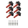 thumbnail image 1 of Set of 6 ISA Ignition Coils and 6 NGK Ruthenium Spark Plugs Compatible with 2012-2018 Subaru Outback, Legacy, Tribeca Replacement for UF666, 1 of 3