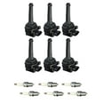 thumbnail image 1 of Set of 6 ISA Ignition Coils and 6 NGK Spark Plugs Compatible with 2004-2005 Volvo S60 2.4 2.4L  V6 Replacement for UF341, 1 of 4