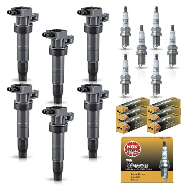 Set of 6 ISA Ignition Coils and 6 Spark Plugs For 2008-2009 Kia Sorento 2006-2010 Kia Sedona 2007-2008 Hyundai Entourage 2006-2011 Hyundai Azera 3.8L V6 Replacement for UF546 7090