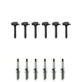 thumbnail image 1 of Set of 6 ISA Ignition Coils and 6 NGK Spark Plugs Compatible with  2016-2017 Jeep Cherokee 3.2L 3239CC 198Cu. In. V6 Replacement for UF648, 1 of 1