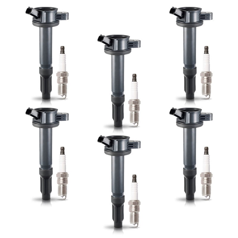 ISA Set of 6 Platinum Spark Plug and 6 Ignition Coil Pack