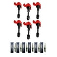 thumbnail image 1 of Set of 6 ISA Red Ignition Coils and NGK Spark Plugs Compatible with 2003-2007 Nissan Murano 3.5L Replacement for UF349, 1 of 3