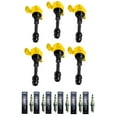 thumbnail image 1 of Set of 6 ISA Yellow Ignition Coils and NGK Spark Plugs Compatible with 2001-2003 Infiniti QX4 3.5L Replacement for UF349, 1 of 3