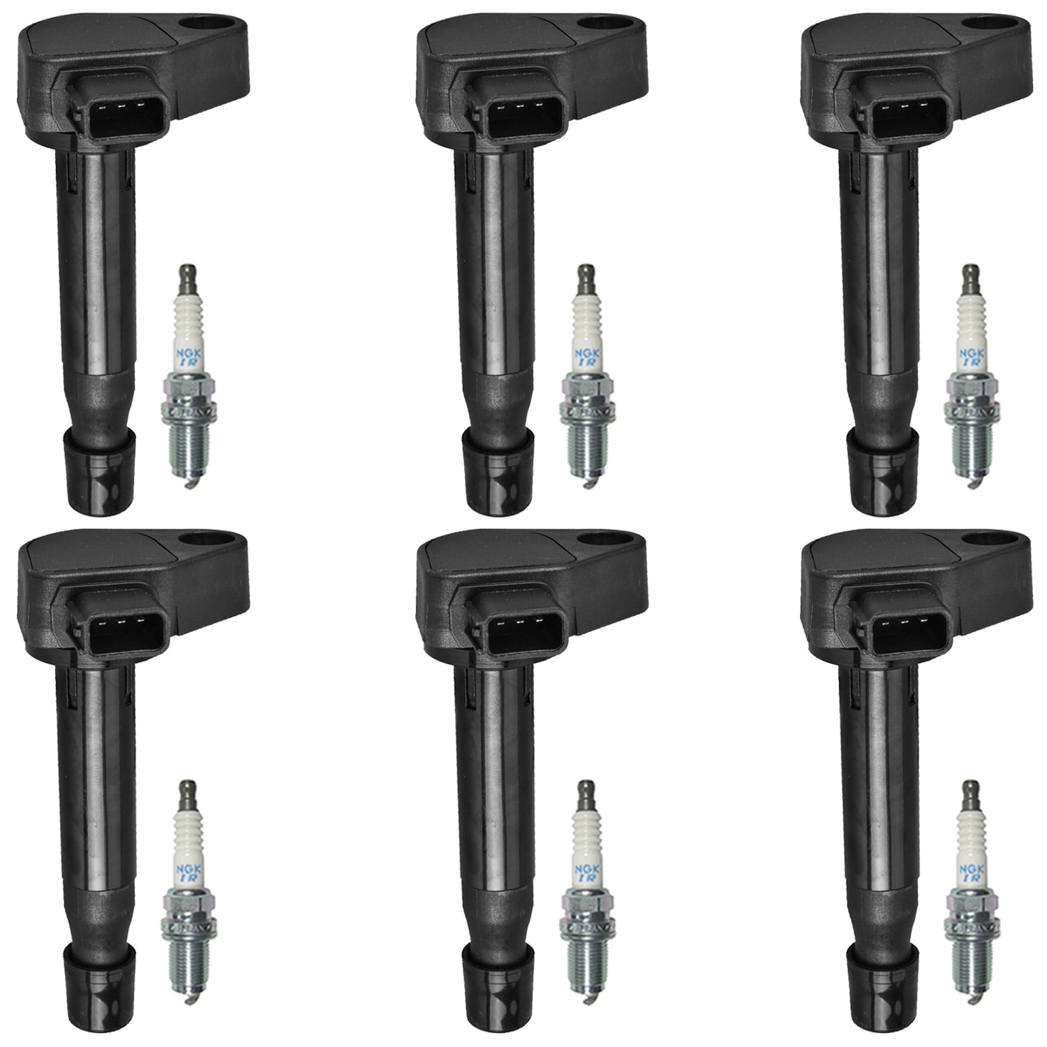 Set of 6 Ignition Coil & 6 NGK Spark Plug for 2004-2008 Acura TL 3.2L V6 UF242