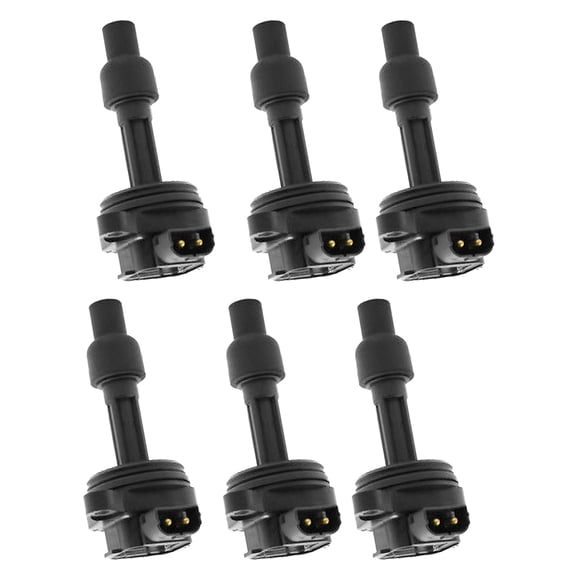 Set of 6 Ignition Coils Compatible with 1998 Volvo S90 2.9L L6 Replacement for UF167 C1089
