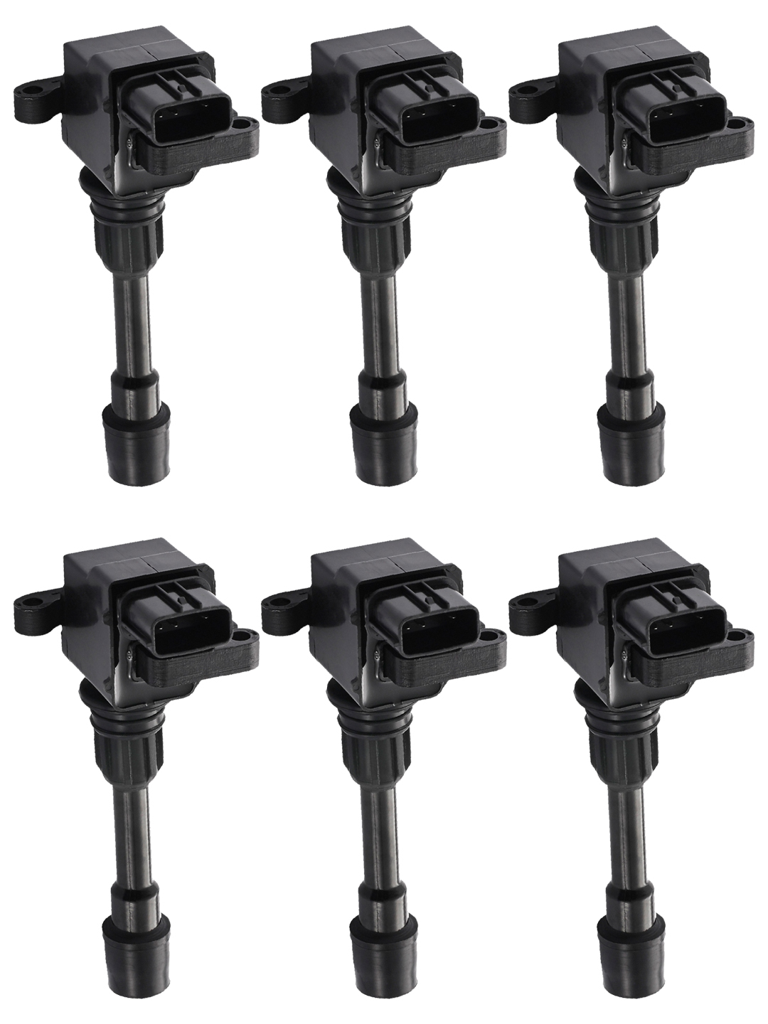 Set of 6 Ignition Coils Compatible with 1999 Mazda Millenia 2.3L V6 Replacement for UF151 C1012 (3-pin coil plug) - image 1 of 5