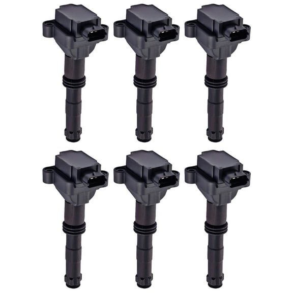 Set of 6 Ignition Coils Compatible with 2000 Porsche Boxter 2.7L H6 Replacement for UF346 C1359