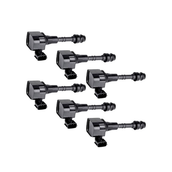 Set of 6 Ignition Coils Compatible with 2002-2004 Infiniti I35 3.5L Replacement for UF349
