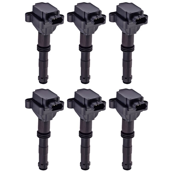 Set of 6 Ignition Coils Compatible with 2002 Porsche Boxter 3.2L H6 Replacement for UF346 C1359