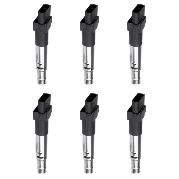 Set of 6 Ignition Coils Compatible with 2004 2005 2006 Porsche Cayenne 3.2L V6 Replacement for UF531 C1466